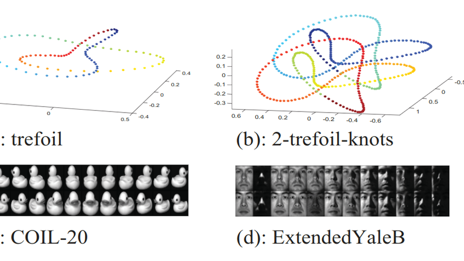 A local non-negative pursuit method for intrinsic manifold structure preservation.